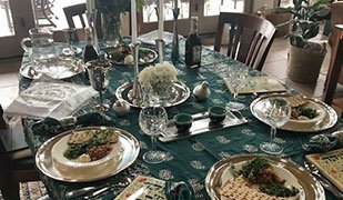 jane rosenthal passover table setting